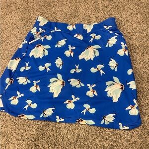 Peter Millar Blue Floral Mini Skirt